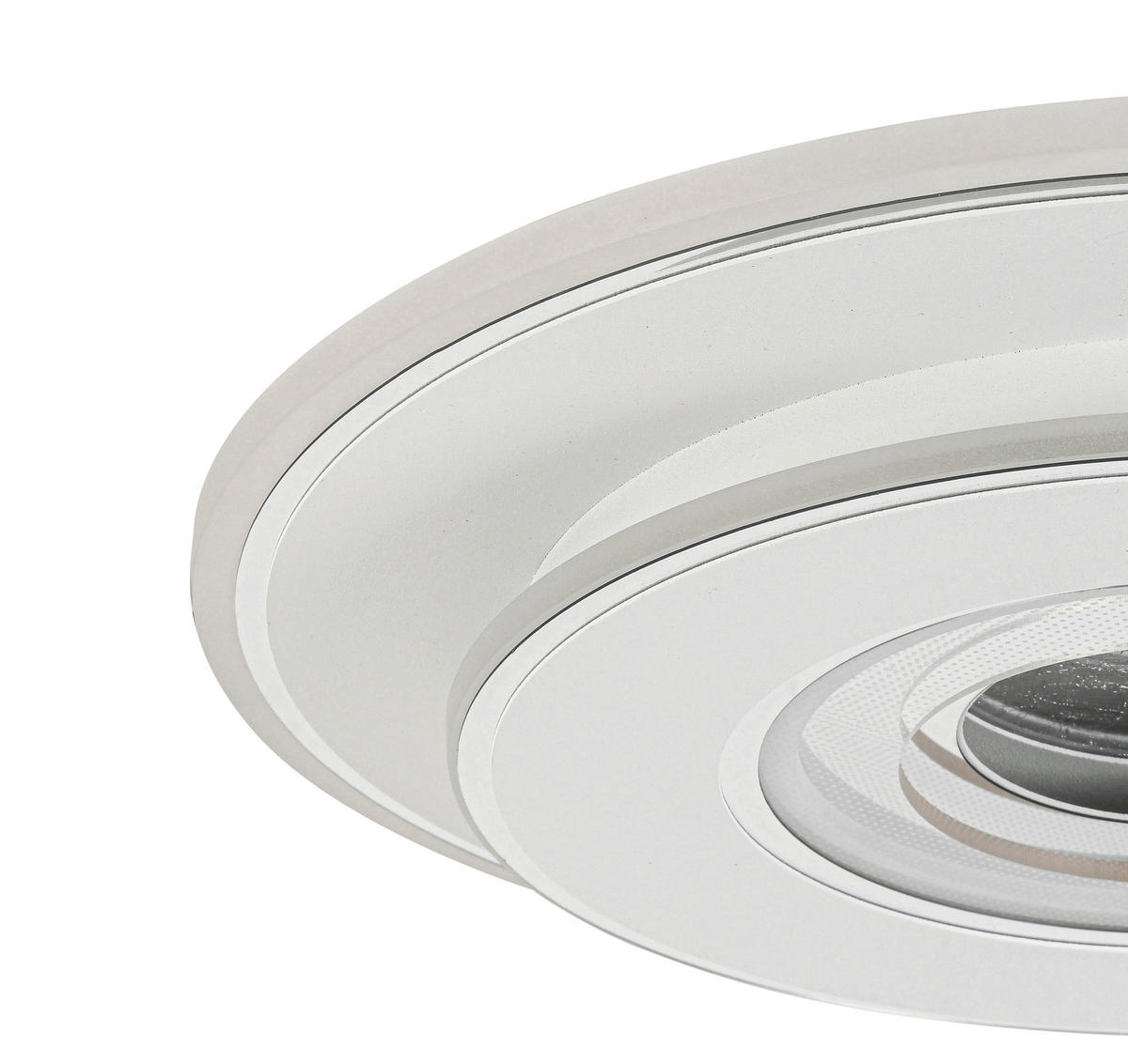 PLAFONIERĂ CU LED - alb/culoare crom, Basics, plastic/metal (35/6cm) - Novel