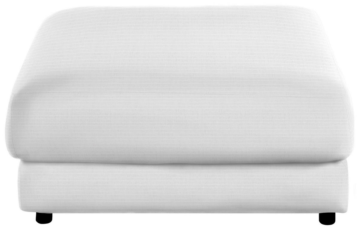 HOCKER in Textil Weiss  - Weiss/Schwarz, Design, Kunststoff/Textil (100/86/100cm) - Lomoco