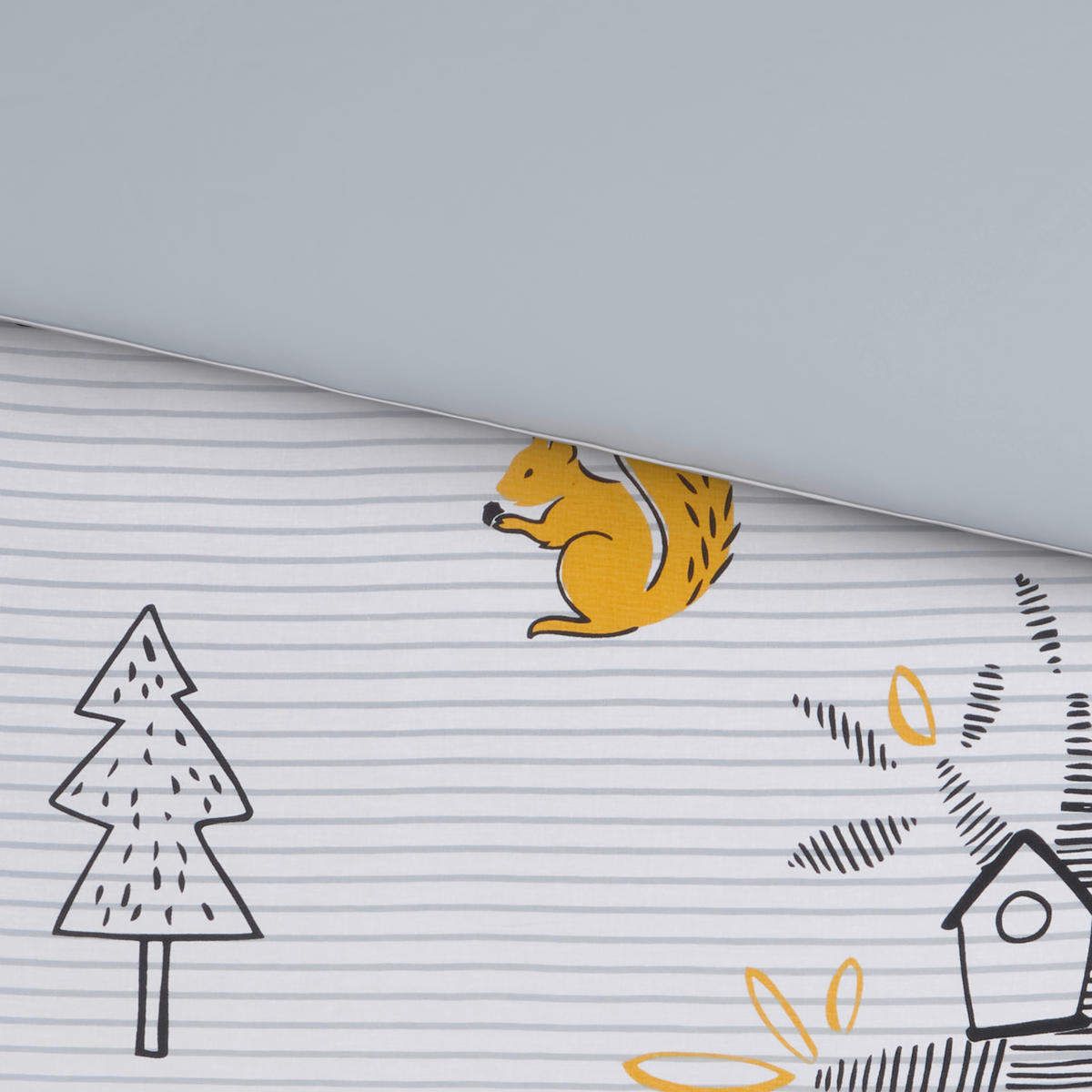 BABYBETTWÄSCHE Perkal 100/135 cm  - Grauweiß, Trend, Textil (100/135cm) - Avelia