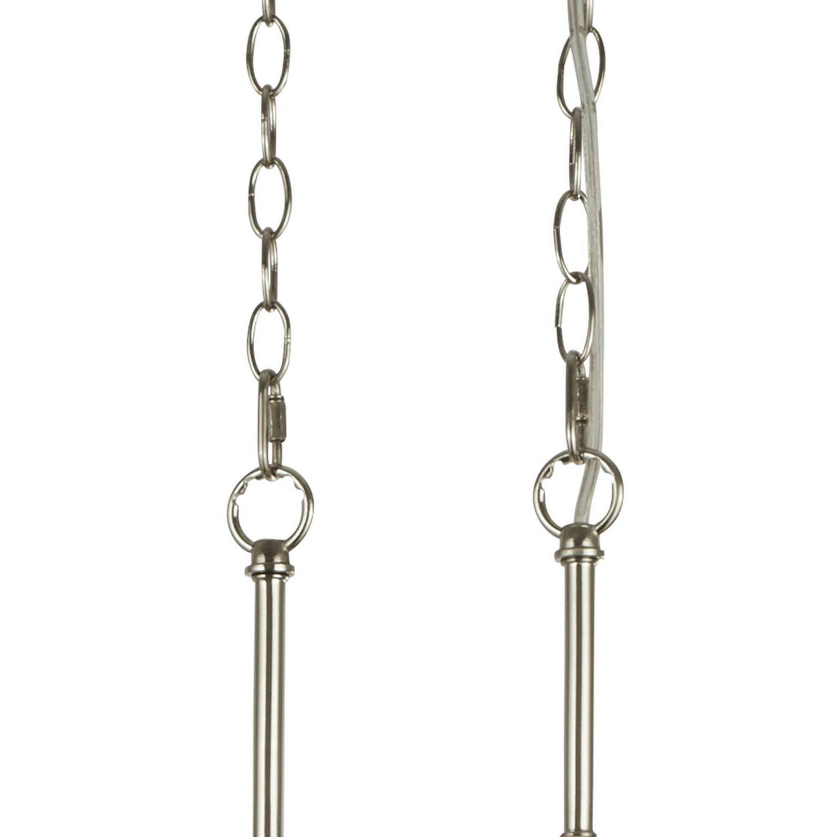 PENDELLEUCHTE Dallas 26/150/96 cm   - Silberfarben, LIFESTYLE, Metall (26/150/96cm) - Searchlight