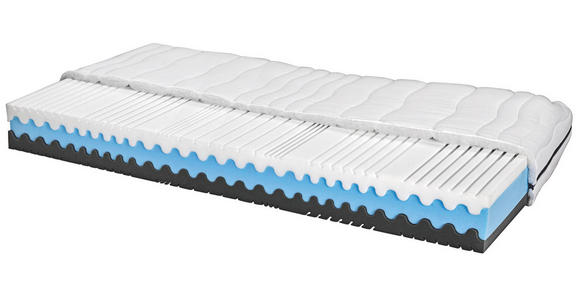 Komfortschaummatratze Silvy 90x200cm H2/H3 - Weiß (90/200cm) - Primatex