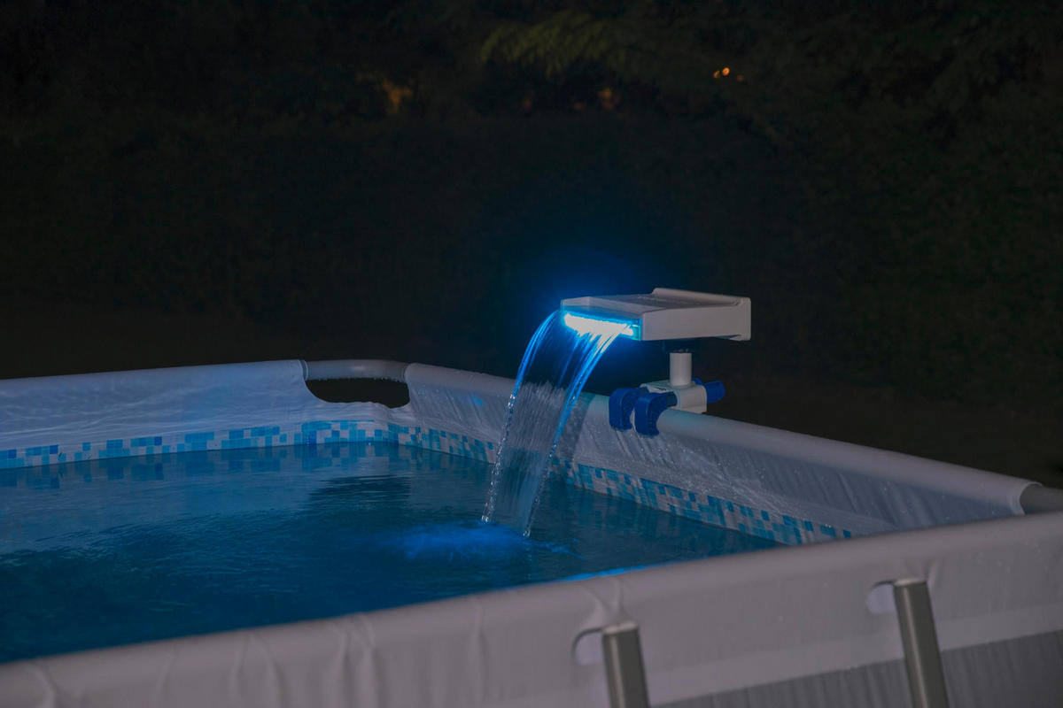 POOL WASSERFALL 58619  - Blau/Weiß, Basics, Kunststoff (34,5/24/32cm) - Bestway