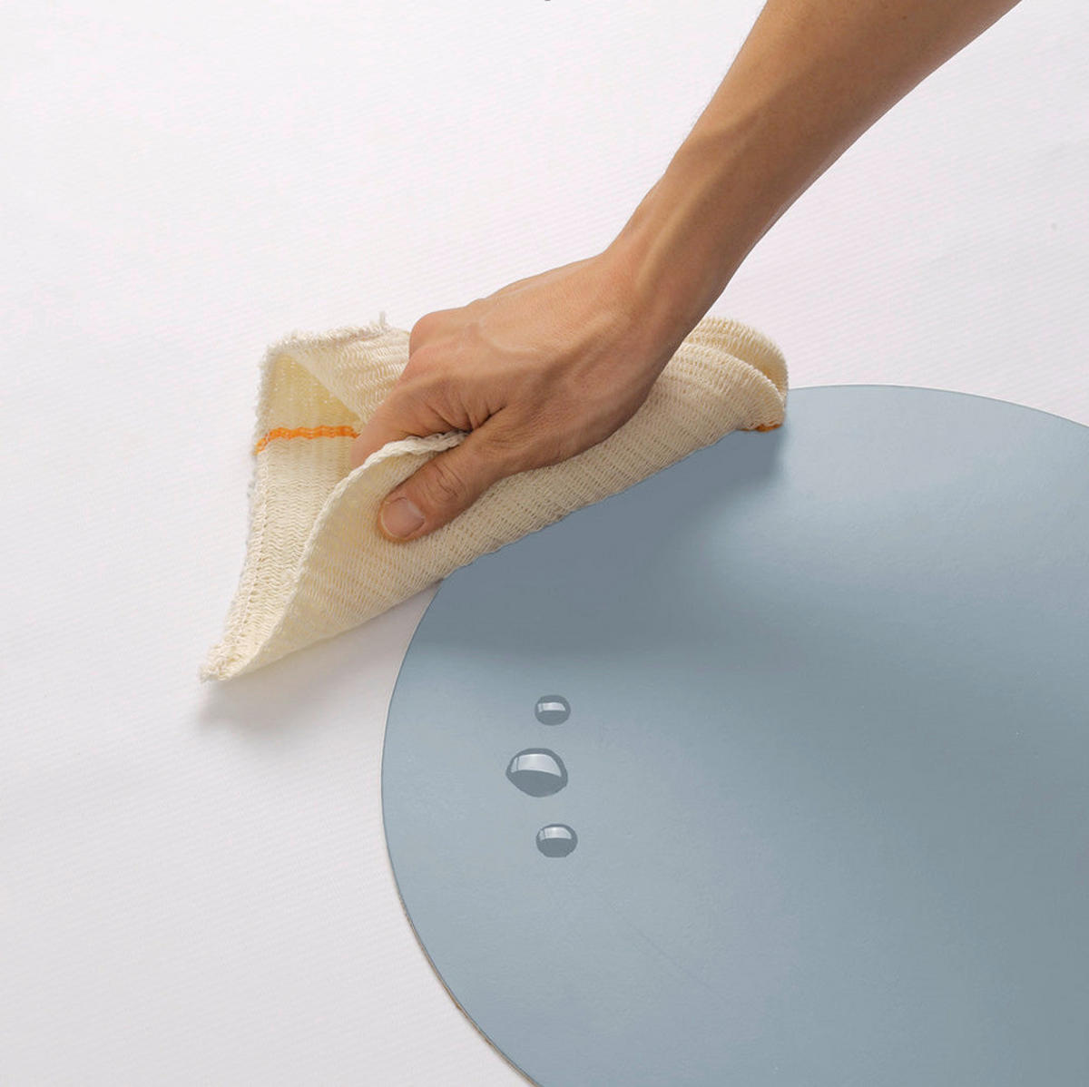 TISCHSET Ruca Leder Pastellblau  - Pastellblau, Basics, Leder (36/36/2cm)