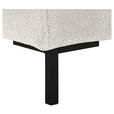 ECKSOFA  in Webstoff Weiß  - Schwarz/Weiß, KONVENTIONELL, Textil/Metall (292/192cm) - Carryhome