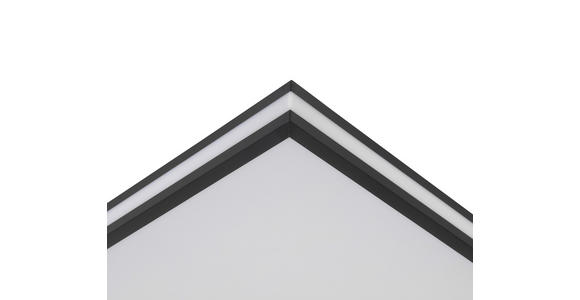 LED-DECKENLEUCHTE Party 45/45/7,5 cm  - Schwarz/Weiß, LIFESTYLE, Kunststoff/Metall (45/45/7,5cm) - Novel