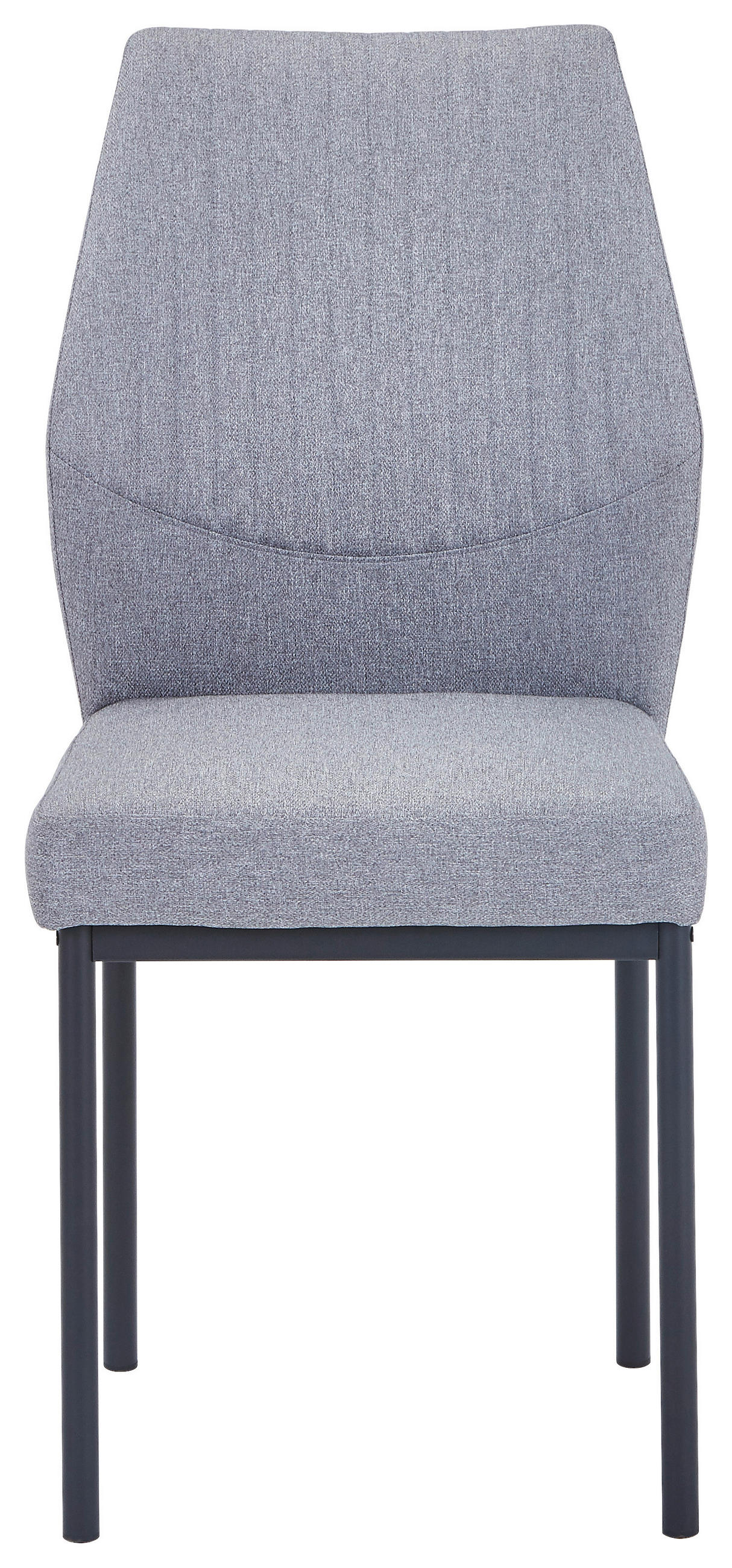 STUHL  in Eisen Leinenoptik Metall, Textil  - Schwarz/Grau, MODERN, Textil/Metall (46/98/58,5cm) - Carryhome