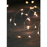 Lichterkette mit 20 LED´s 100 cm  - Silberfarben, Basics, Kunststoff/Metall (100cm) - X-Mas