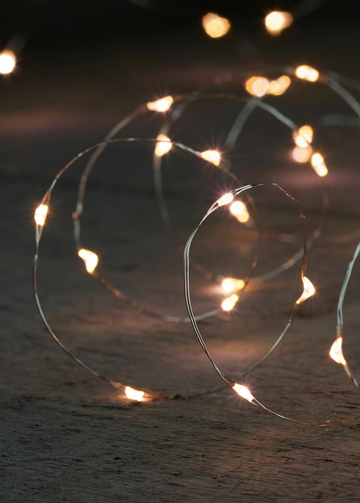Lichterkette mit 20 LED´s 100 cm  - Silberfarben, Basics, Kunststoff/Metall (100cm) - X-Mas