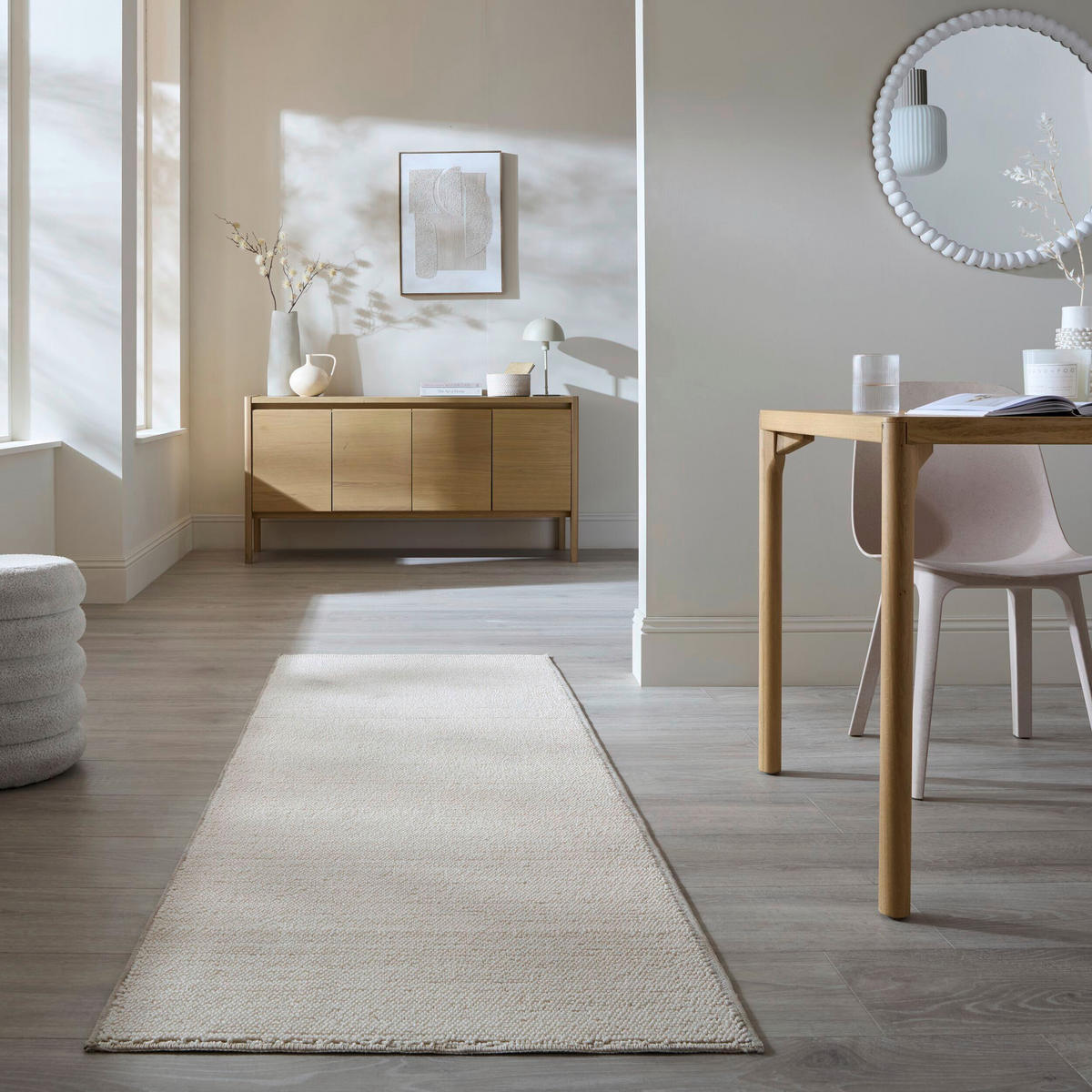 LÄUFER 78/300 cm  - Grau, Basics, Kunststoff/Textil (78/300cm)