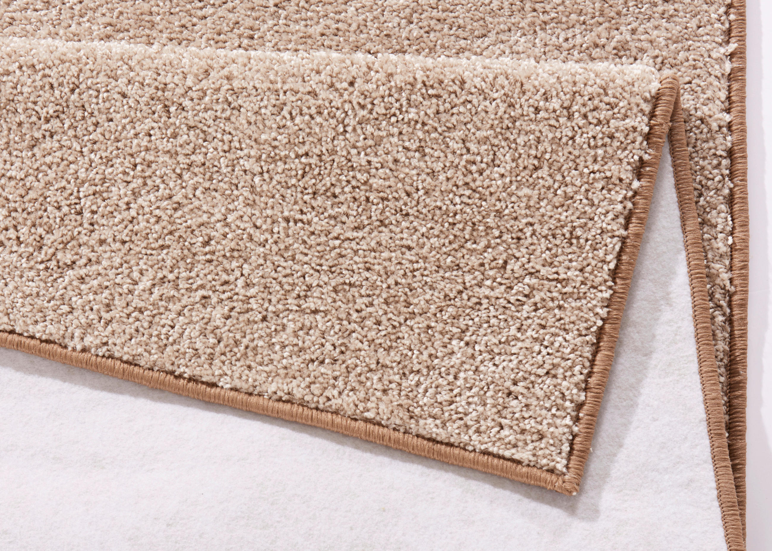 Thumbnail - Hanse Home Läufer Pure, Creme, Taupe, Kunststoff, Uni, rechteckig, 80x200 cm, für Fußbodenheizung geeignet, in verschied...