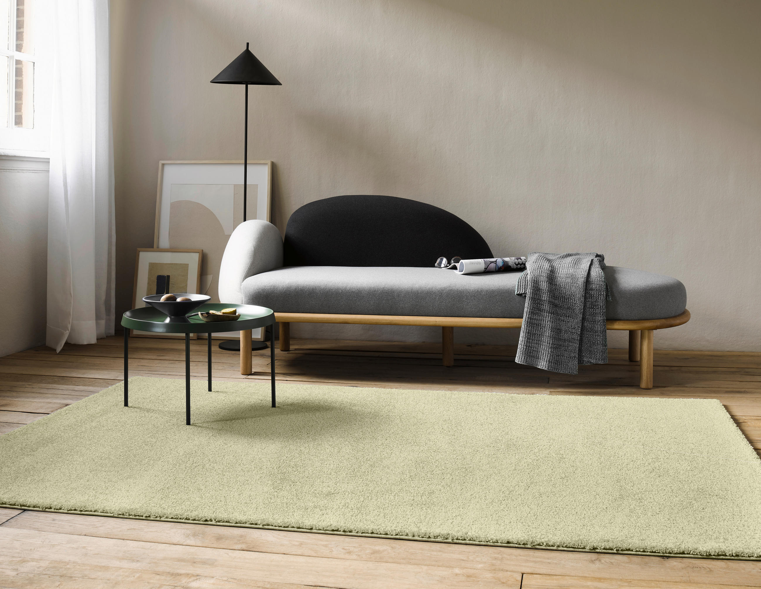TKANÝ KOBEREC, 160/225 cm, mátově zelená - mátově zelená, Konvenční, textil (160/225cm) - Esprit
