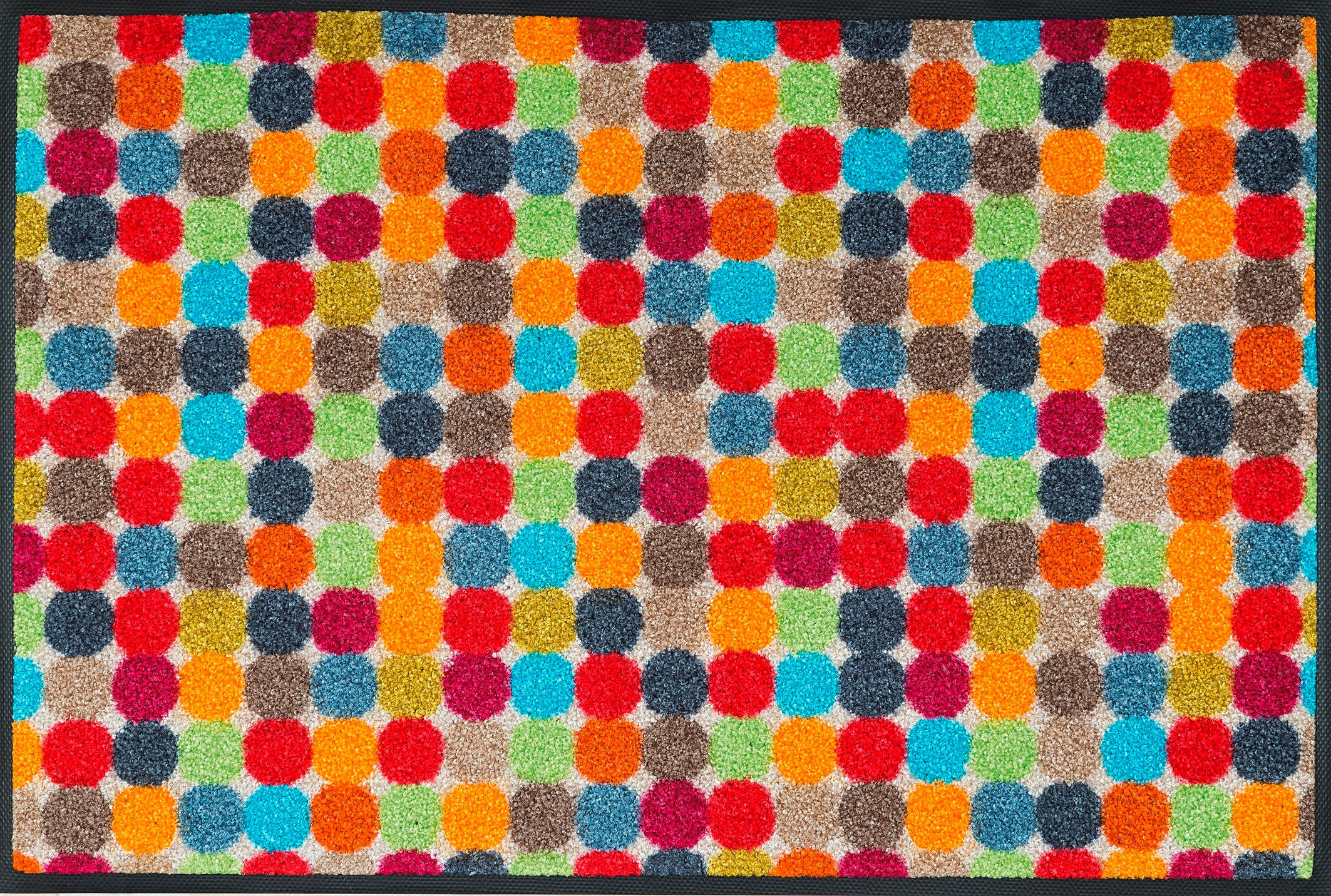 FUßMATTE 50/75 cm Mikado Dots  - Multicolor, Trend, Kunststoff/Textil (50/75cm) - wash+dry