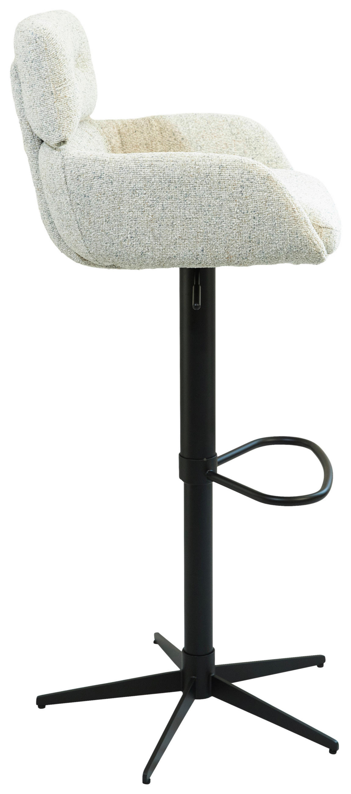 BAROVÁ ŽIDLE, černá, béžová - černá/béžová, Design, kov/textil (54/105/53cm) - Dieter Knoll