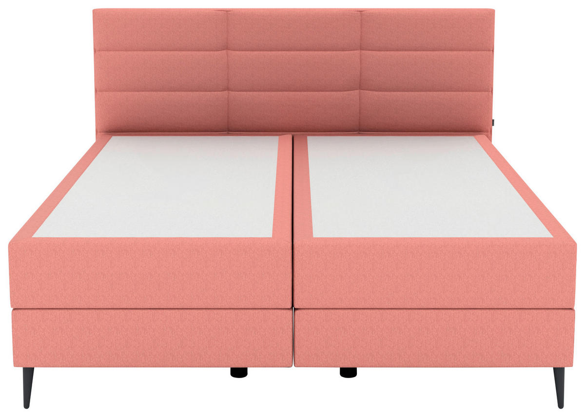 BOXSPRINGBETT 180/200 cm  in Koralle  - Koralle/Anthrazit, KONVENTIONELL, Holzwerkstoff/Kunststoff (180/200cm) - Musterring