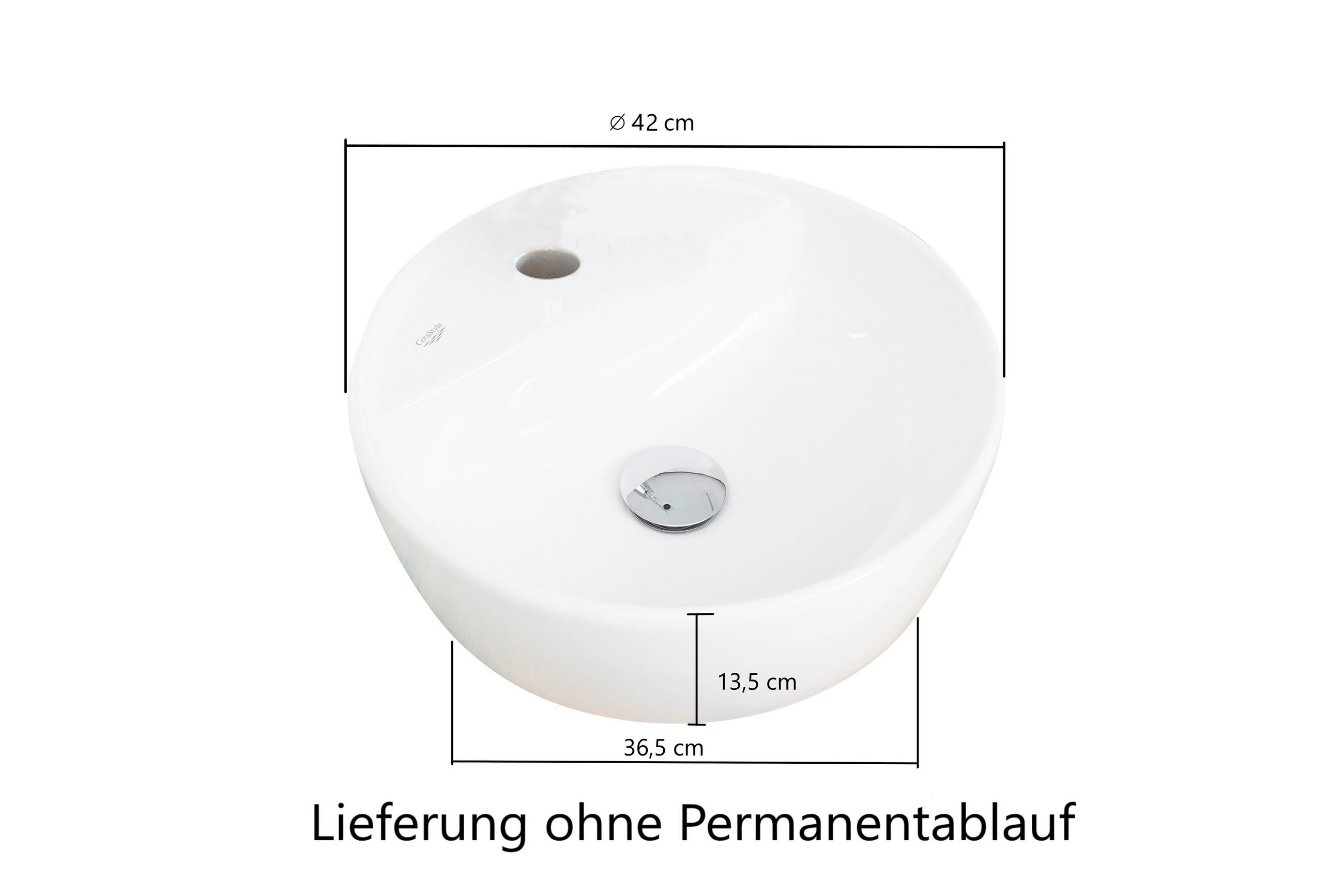 WASCHTISCHKOMBI 80 cm  - Sandfarben/Eichefarben, KONVENTIONELL, Keramik/Holzwerkstoff (80cm) - Xora