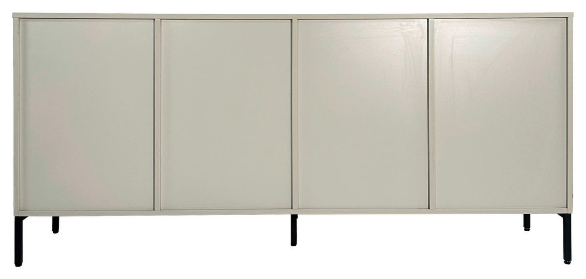 SIDEBOARD WABI  in 180/81/40 cm  - Schwarz/Grau, Design, Holz/Holzwerkstoff (180/81/40cm) - Xora