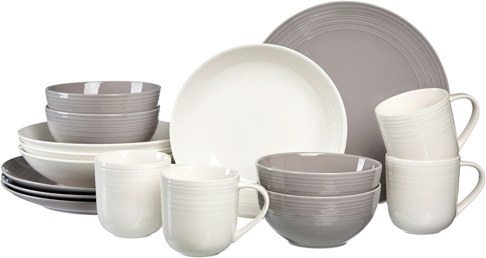 KOMBISERVICE 16-teilig 4 Personen Multicolor  - Multicolor, Basics, Keramik (54/36/33cm) - Ritzenhoff Breker