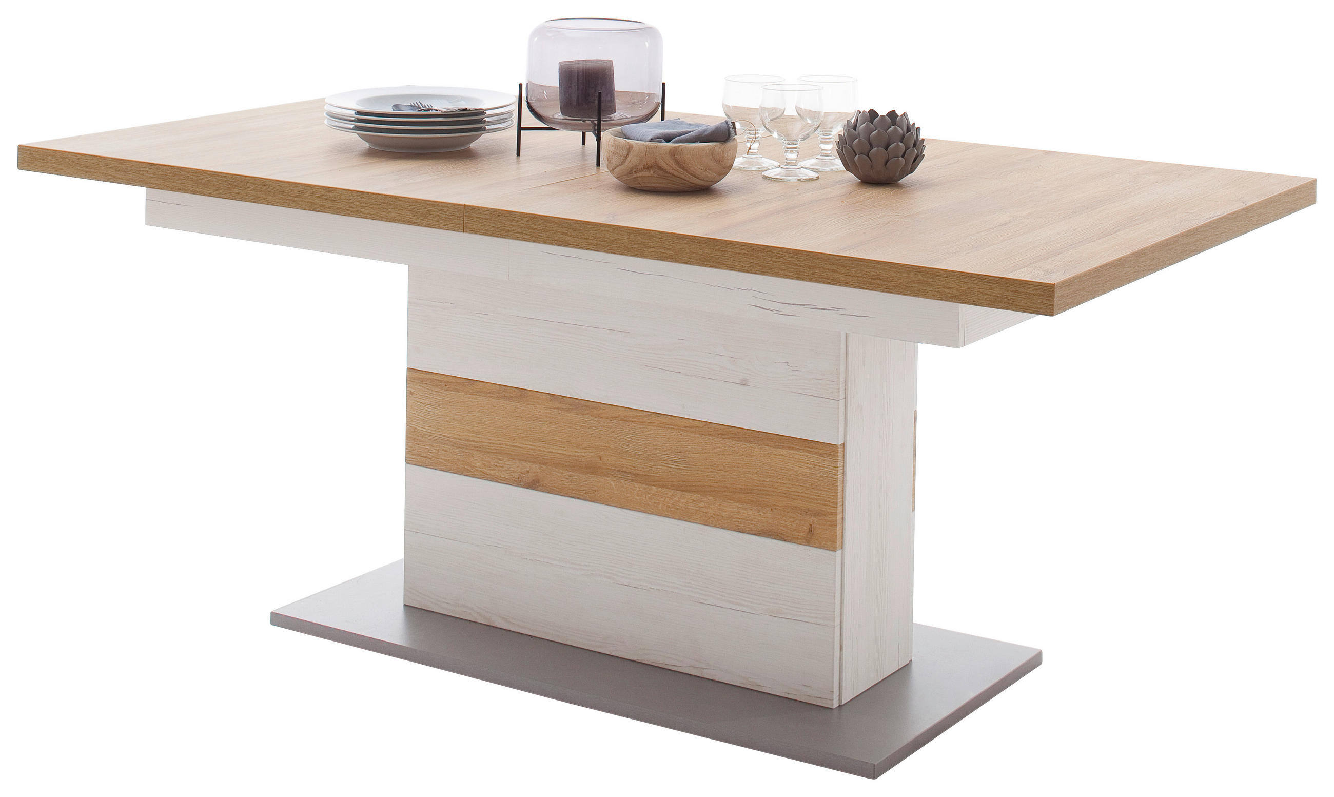 ESSTISCH Holzwerkstoff 180-280/100/77 cm  - Eichefarben/Pinienfarben, Design, Holzwerkstoff (180-280/100/77cm) - MID.YOU