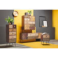 KOMMODE  in 80/90/35 cm  - Goldfarben/Multicolor, LIFESTYLE, Holz/Metall (80/90/35cm) - Landscape