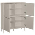 HIGHBOARD  in 100/122/35 cm  - Kaschmir, Design, Holzwerkstoff/Metall (100/122/35cm) - Hom`in