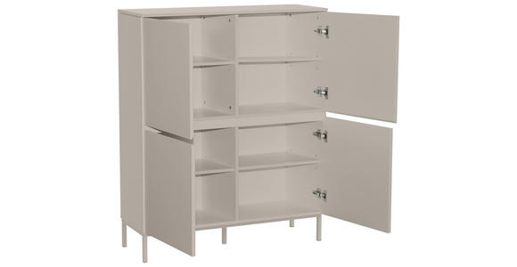 HIGHBOARD  in 100/122/35 cm  - Kaschmir, Design, Holzwerkstoff/Metall (100/122/35cm) - Hom`in