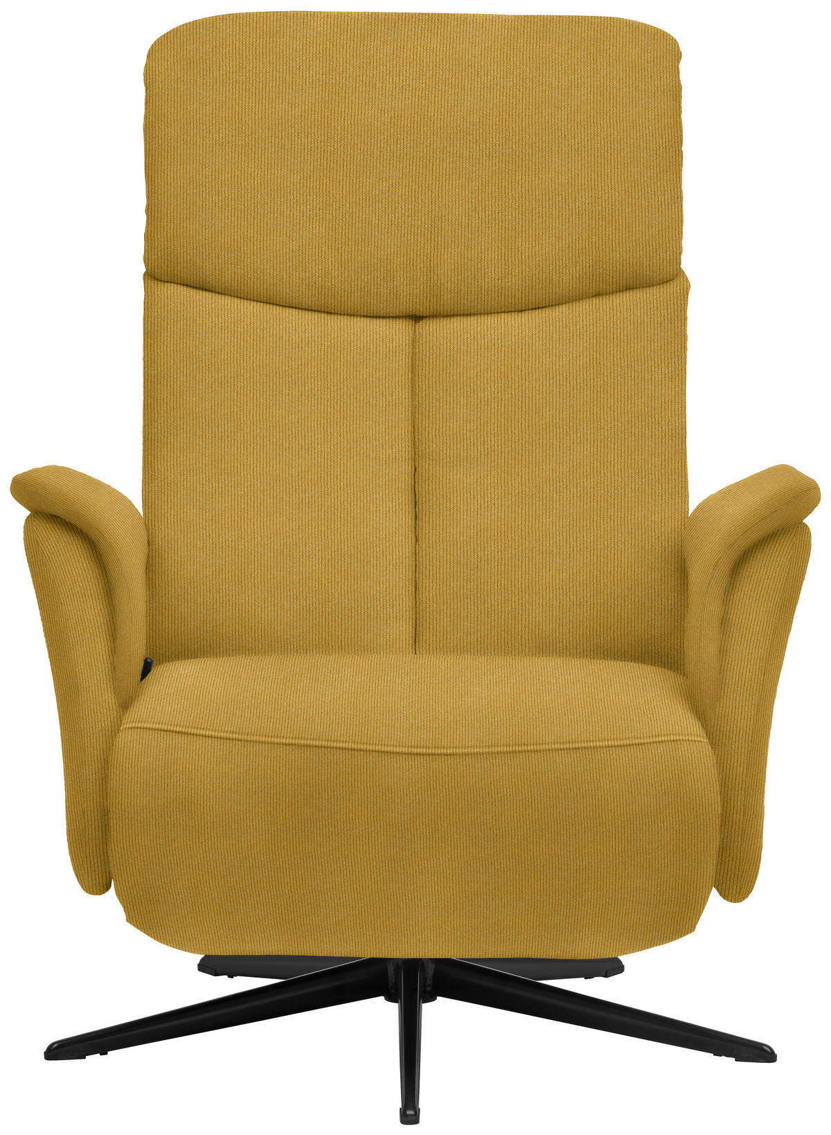 RELAXSESSEL in Textil Currygelb  - Currygelb/Schwarz, Design, Textil/Metall (78/101/88cm) - Welnova