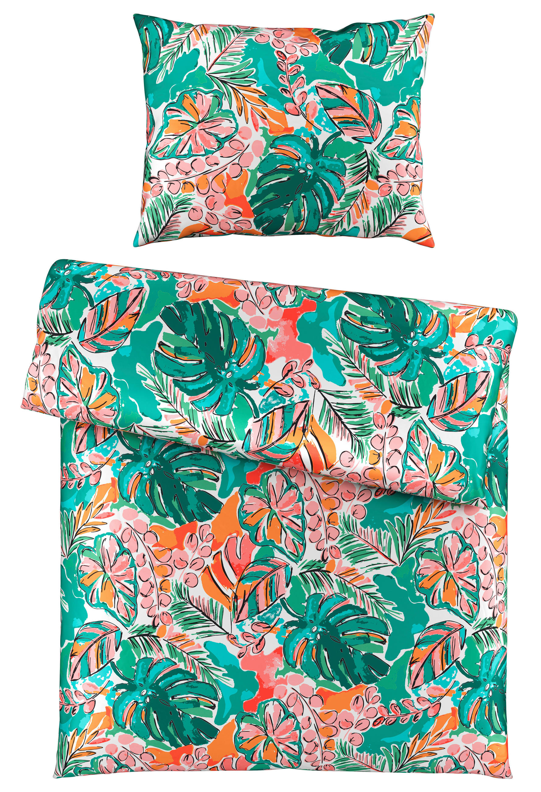 BETTWÄSCHE KALIO Satin 140/200 cm  - Multicolor, KONVENTIONELL, Textil (140/200cm) - Esposa