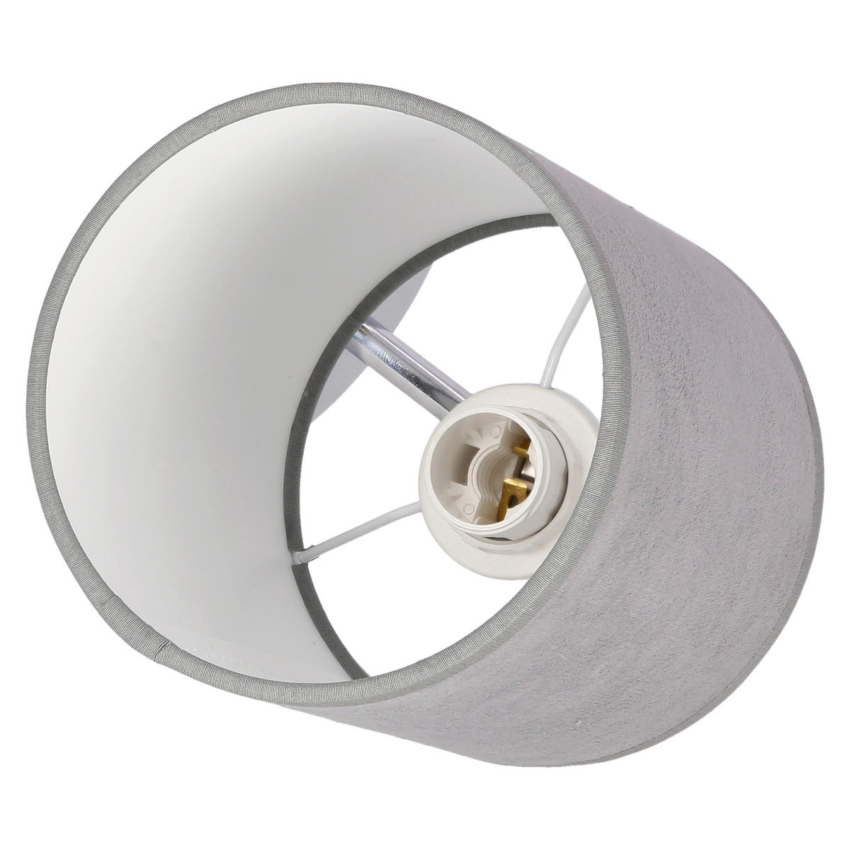 VÄGGLAMPA Yan 12/15/24 cm   - kromfärg/grafitfärgad, Klassisk, metall/plast (12/15/24cm)