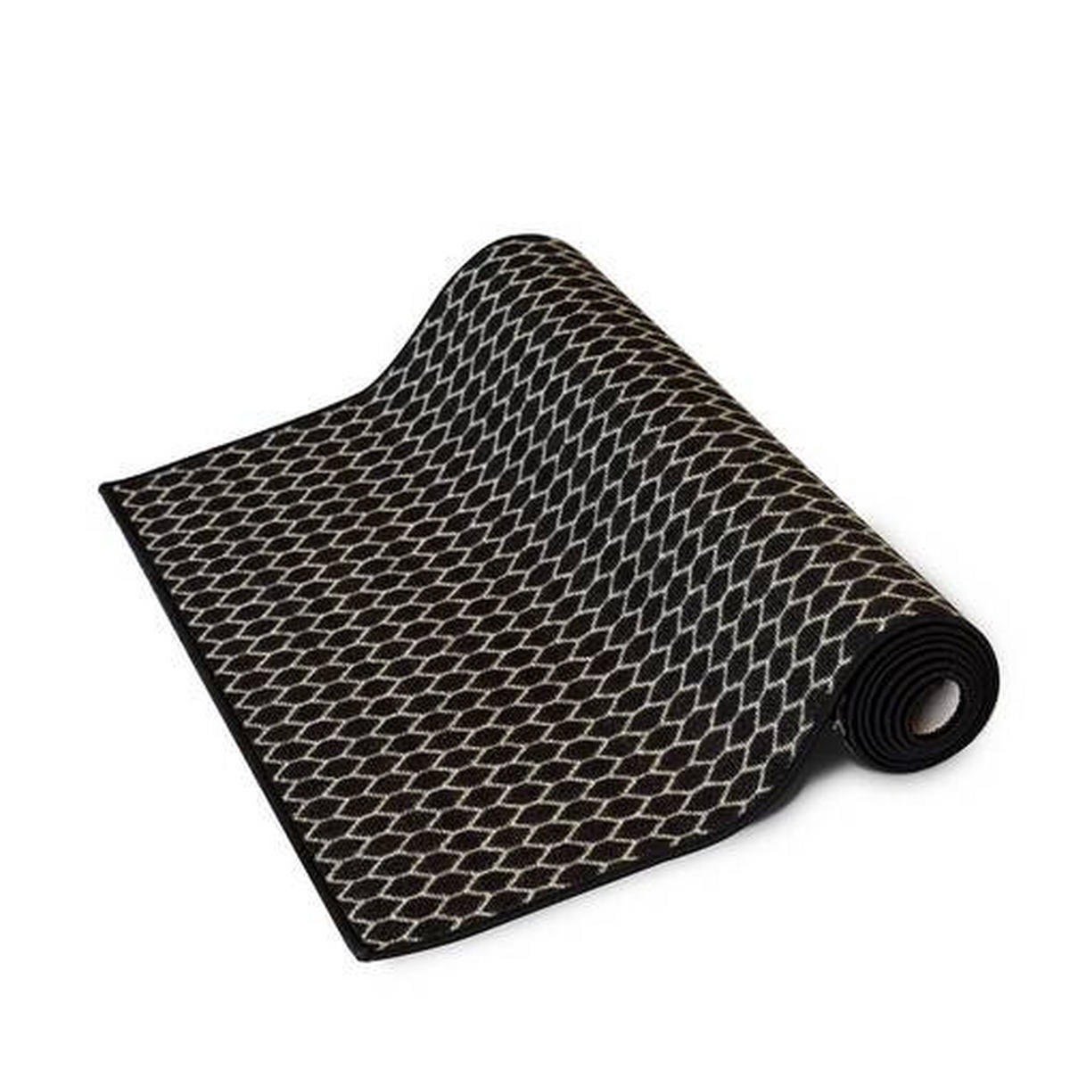 LÄUFER 80/600 cm Schwarz  - Schwarz, Design, Kunststoff/Textil (80/600cm)