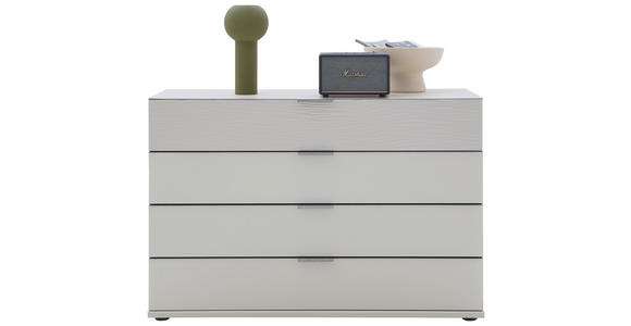 KOMMODE in 121/82/42 cm - Chromfarben/Champagner, Design, Glas/Holzwerkstoff (121/82/42cm) - Dieter Knoll