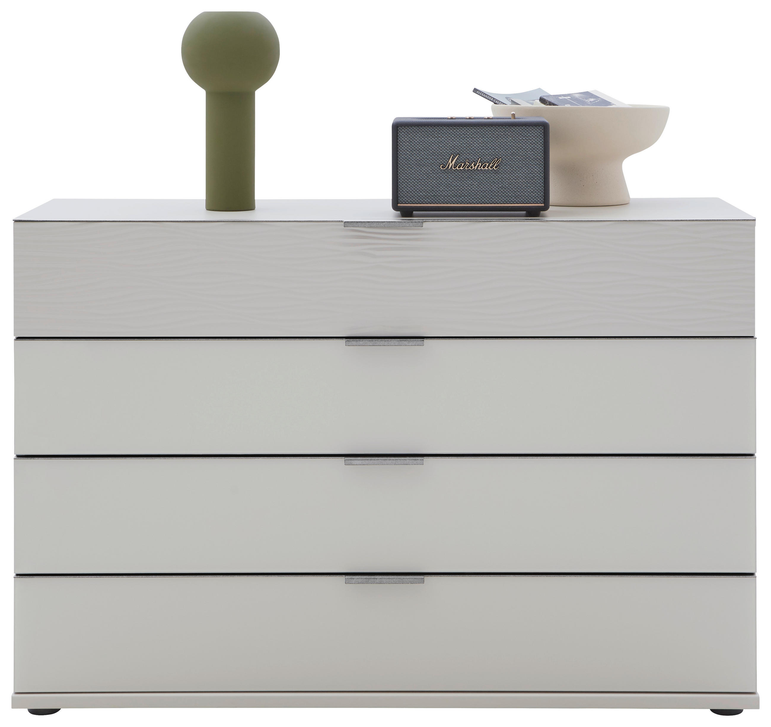 SIDEBOARD 121/82/42 cm  in Champagner  - Chromfarben/Champagner, Design, Glas/Holzwerkstoff (121/82/42cm) - Dieter Knoll