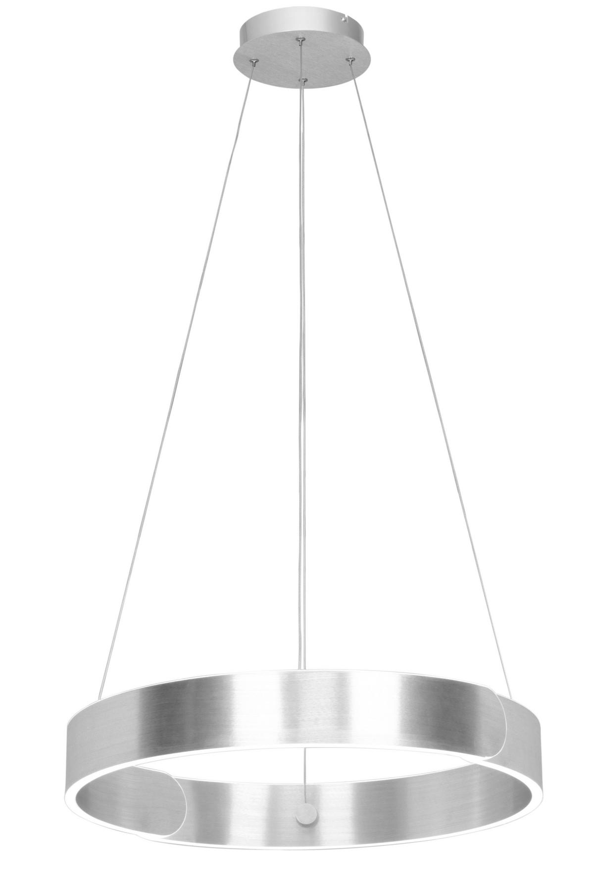 ZÁVESNÉ LED SVIETIDLO, 63/64/150 cm  - hliníková, Design, kov (63/64/150cm) - Dieter Knoll