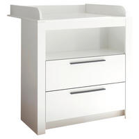 WICKELKOMMODE Pulni Weiß  - Graphitfarben/Weiß, Basics, Holzwerkstoff/Kunststoff (96,2/105,4/78cm) - My Baby Lou