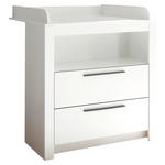 WICKELKOMMODE Pulni  - Graphitfarben/Weiß, Basics, Holzwerkstoff/Kunststoff (96,2/105,4/78cm) - My Baby Lou