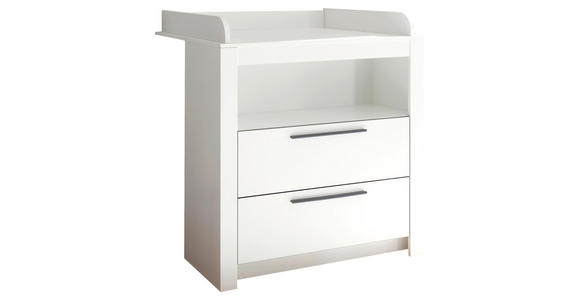 WICKELKOMMODE Pulni  - Graphitfarben/Weiß, Basics, Holzwerkstoff/Kunststoff (96,2/105,4/78cm) - My Baby Lou