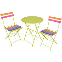 SET DE MOBILIER PENTRU BALCON  3 piese  - verde deschis/albastru, Trend, metal