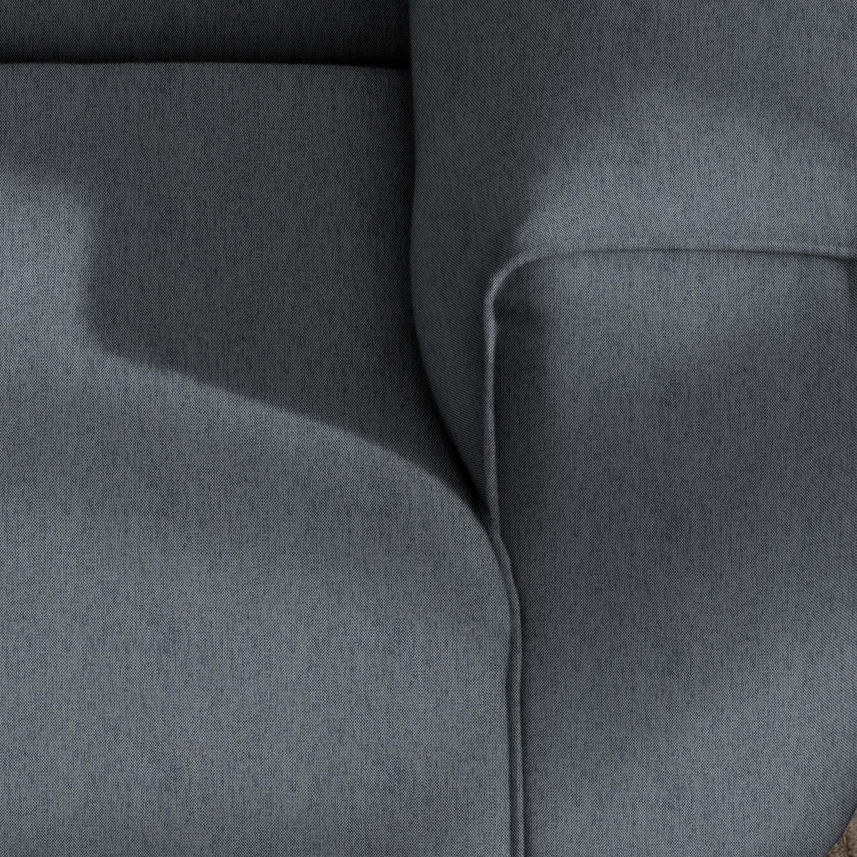 ECKSOFA in Webstoff Dunkelgrau  171/265 cm  - Dunkelgrau/Schwarz, Design, Kunststoff/Textil (171/265cm) - home24