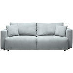 SCHLAFSOFA  mit Stoffauswahl, Schlafen auf Sitzhöhe, Rücken echt Cord Grau  - Schwarz/Grau, Design, Kunststoff/Textil (250/92/105cm) - Carryhome