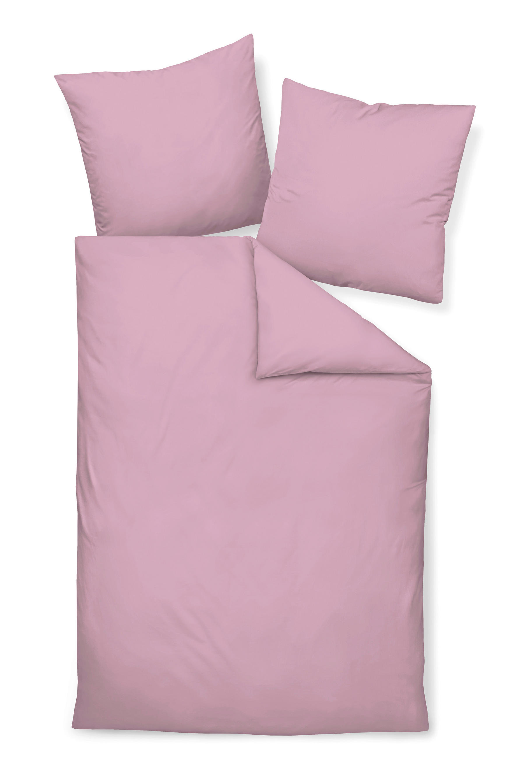 BETTWÄSCHE Giacomo Makosatin 240/220 cm  - Rosa, Basics, Textil (240/220cm) - Janine