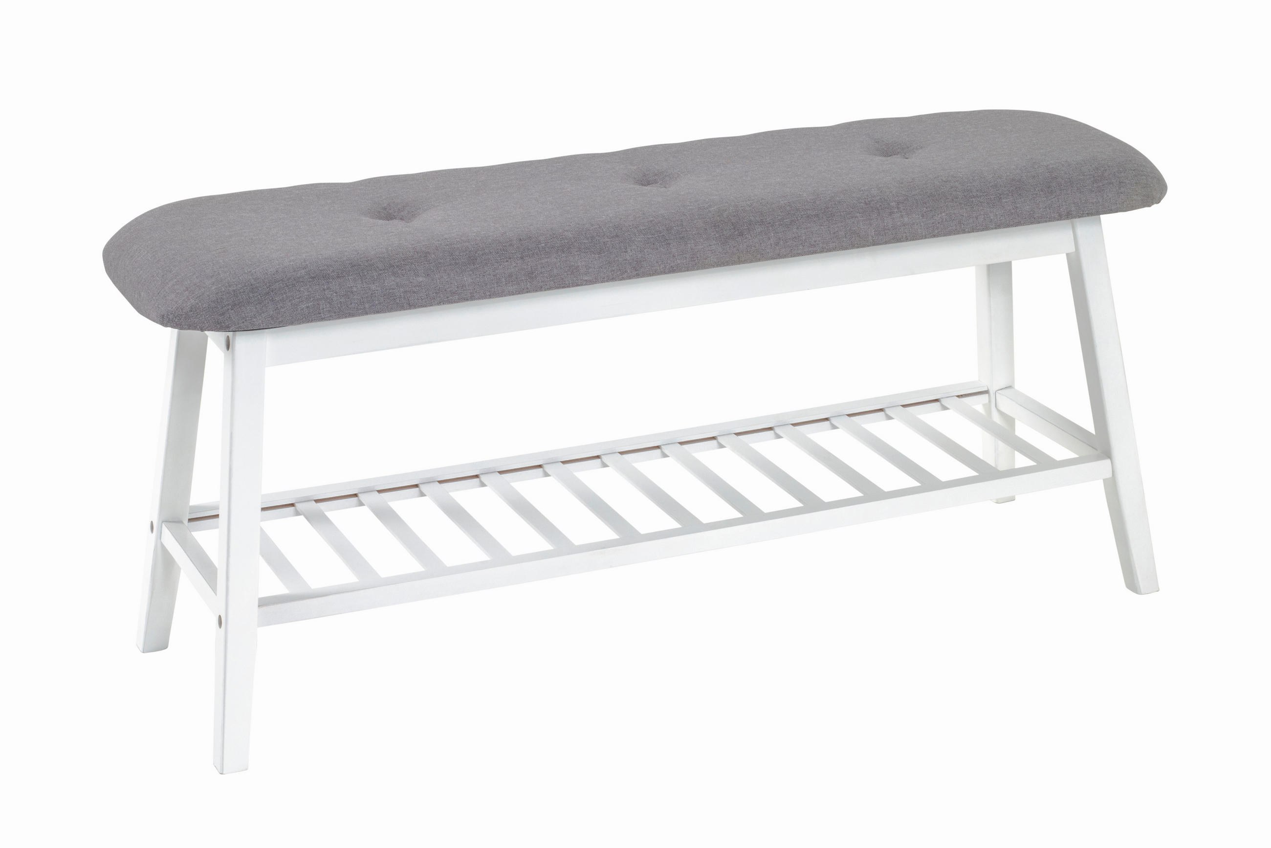 KLOP S PROSTOROM ZA ČEVLJE siva, naravne barve - siva/naravne barve, tekstil/les (100/44/30cm)