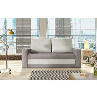 SCHLAFSOFA Samt Taupe  - Taupe/Schwarz, Design, Kunststoff/Textil (150/90/90cm) - MID.YOU