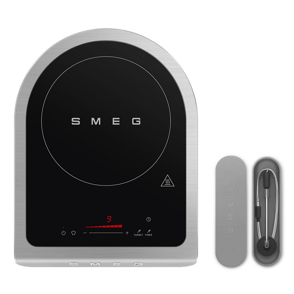 KOCHPLATTE - Schwarz, Trend, Kunststoff (31.5/5.4/41.2cm) - SMEG