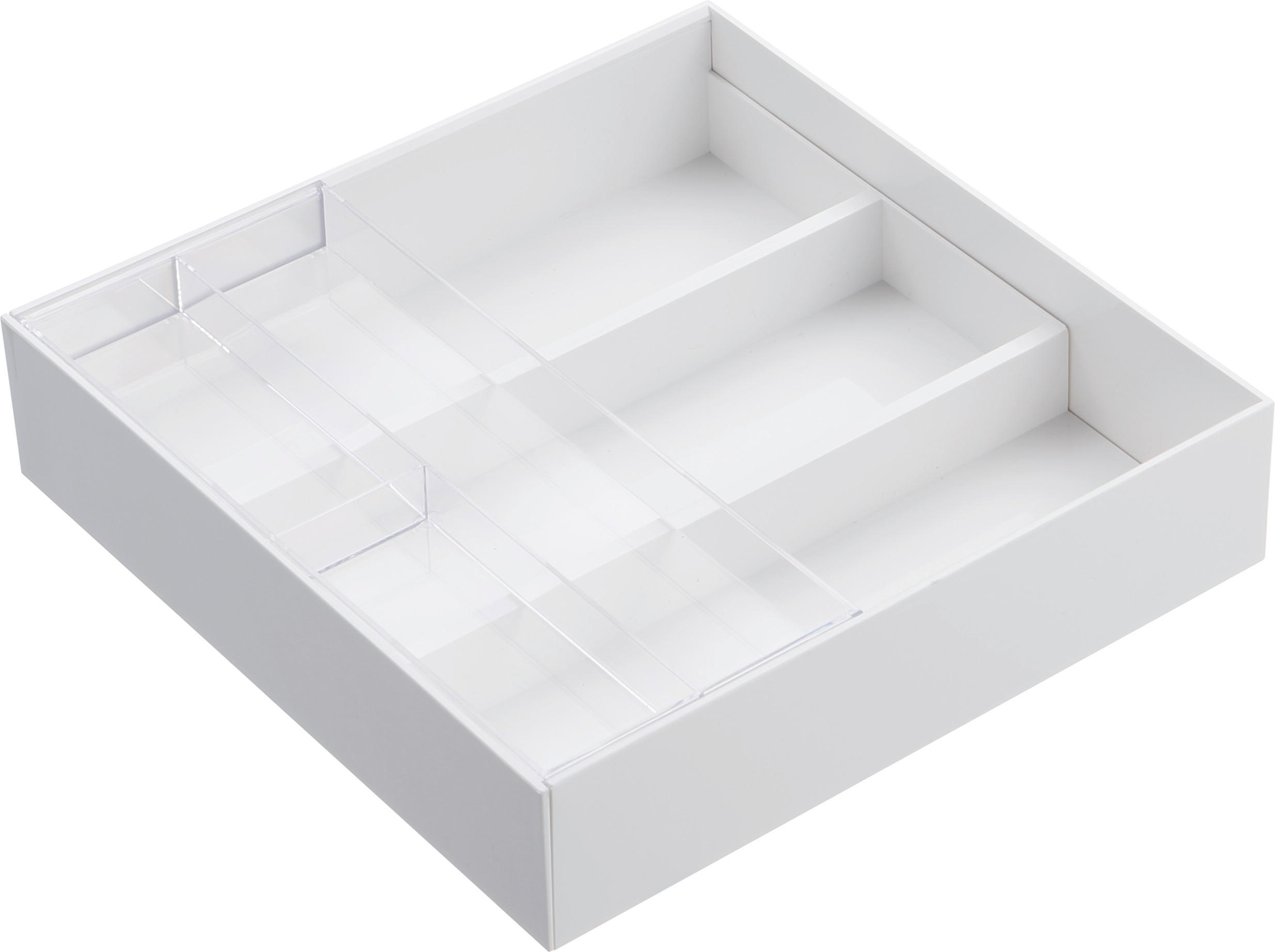 TISCHORGANIZER 25/24,6/6 cm  - Weiss, Basics, Kunststoff (25/24,6/6cm)