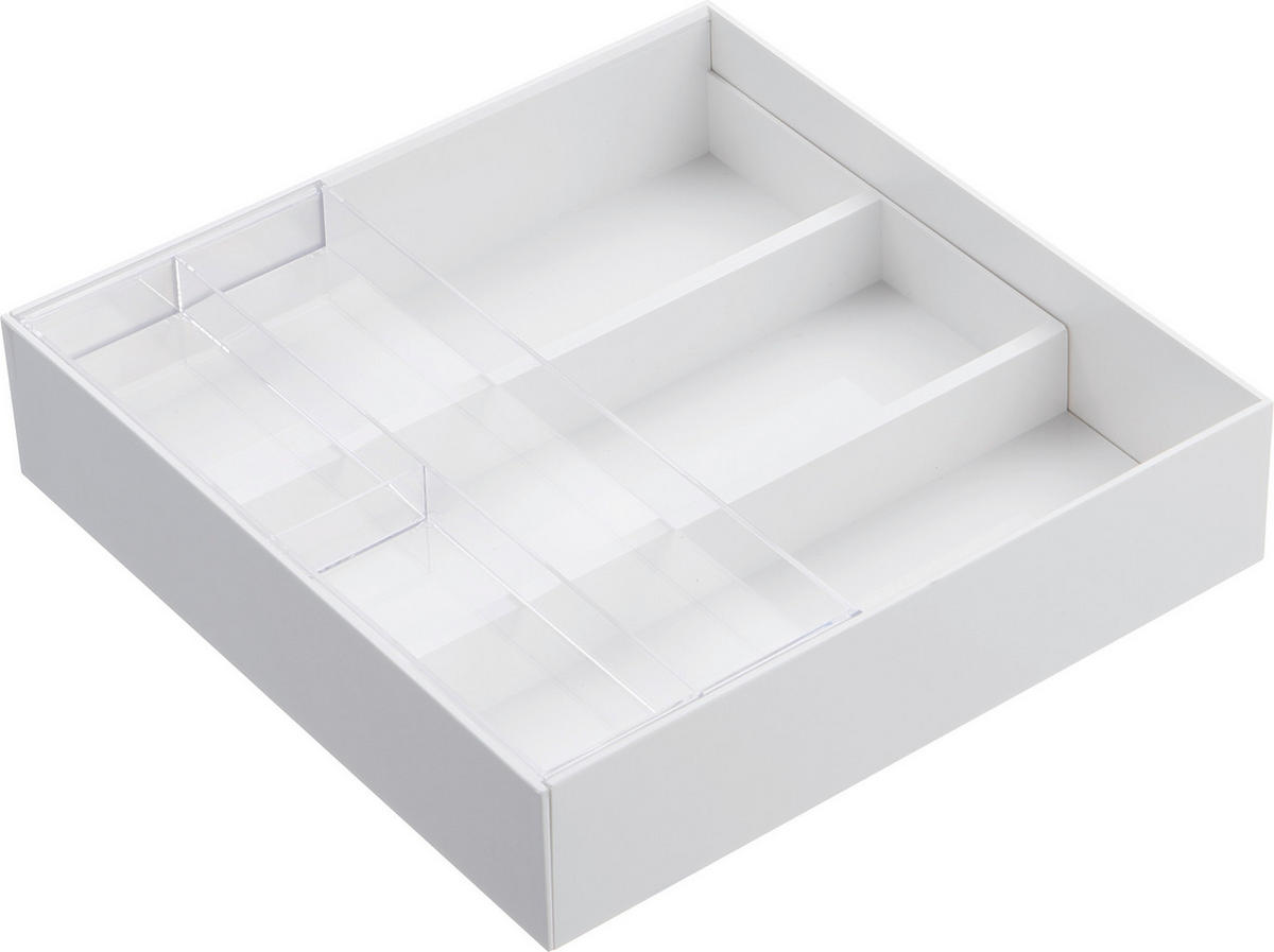 TISCHORGANIZER 25/24,6/6 cm  - Weiss, Basics, Kunststoff (25/24,6/6cm)