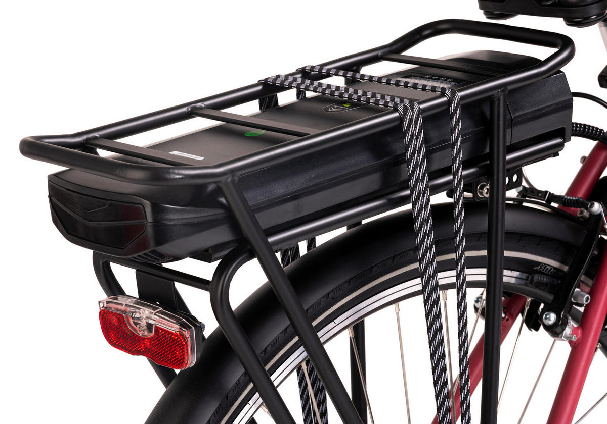 ELEKTROFAHRRAD 28 Zoll  - Rot, Basics, Metall (180/70/100cm)