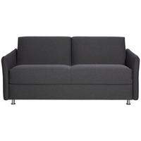 SCHLAFSOFA Flachgewebe Dunkelgrau  - Chromfarben/Dunkelgrau, MODERN, Textil/Metall (194/85/100cm) - Bali