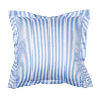 KISSENHÜLLE Giorgio 40/40 cm  - Weiß/Hellblau, KONVENTIONELL, Textil (40/40cm) - Janine