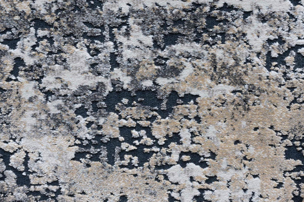 WEBTEPPICH  Wohnzimmer 80/150 cm Canyon Anthrazit, Grau, Goldfarben  - Anthrazit/Goldfarben, Basics, Kunststoff/Textil (80/150cm) - Novel