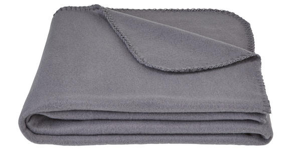 FLEECEDECKE 125/150 cm - Grau, Basics, Textil (125/150cm) - Boxxx