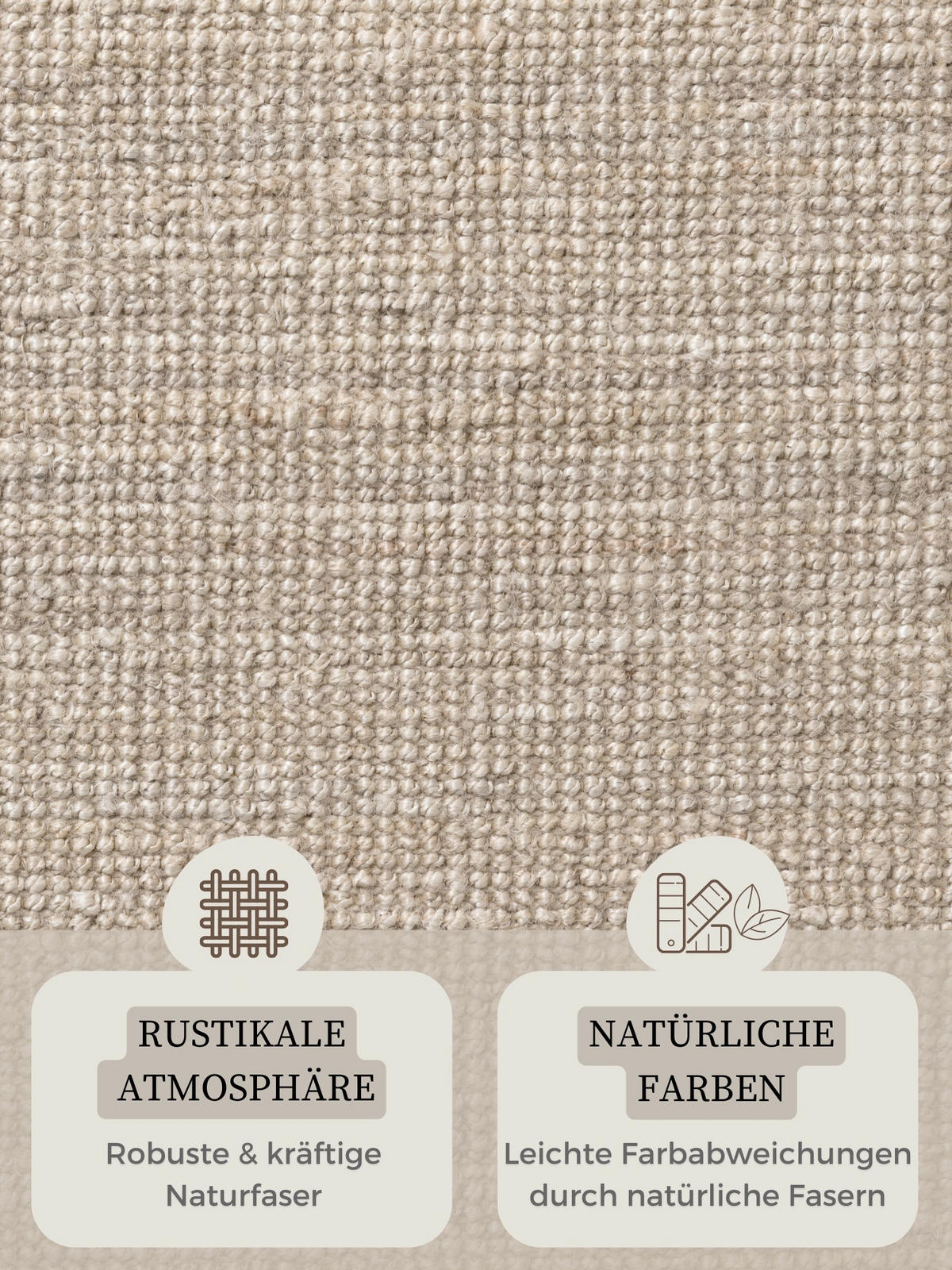 JUTETEPPICH 200 cm Jaipur Champagner  - Champagner, Basics, Textil (200cm)